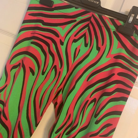 VERSACE WOMENS SPANDEX MULTI COLOR LEGGINGS SIZE 28 MEDIUM $700 - Picture 4 of 7